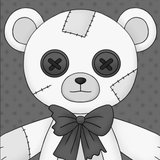 (Free Live2D Model) Abandoned Bear Plushie (Customizable Colors)