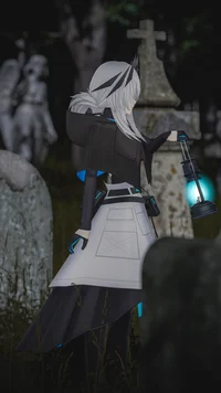 Evaliese — оригинальный 3D-аватар хранительницы могил для VRChat