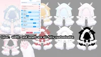 Накидка олененка Fawn Cape и ассет лапки для VTube Studio