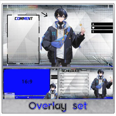 Набор оверлеев для стрима Daily BOY/Commander Bear