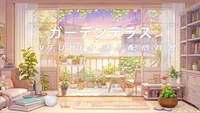 Анимированный фон для стримов Garden Terrace
