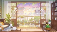Анимированный фон для стримов Garden Terrace
