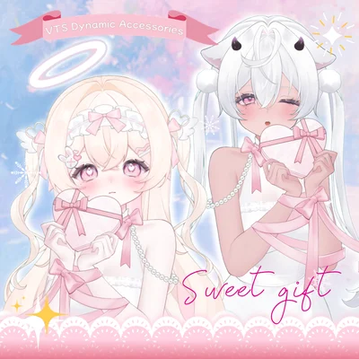 Динамический Live2D-аксессуар Sweet Gift для VTube Studio
