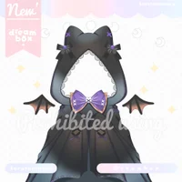 Ассет накидки Halloween Devil Cat