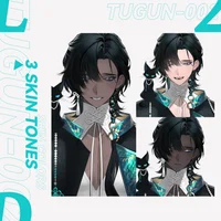 Live2D-модель Kurokawa Kon в полный рост