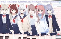 Live2D-модель JK (поясная half-body)