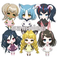 Кастомизируемая чиби-модель девочки Custom Chibi Vtuber