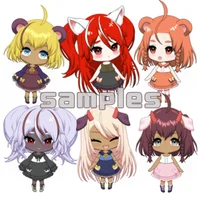 Кастомизируемая чиби-модель девочки Custom Chibi Vtuber