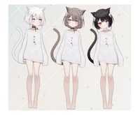 Кастомизируемая модель кошкодевочки Chikuwa-chan