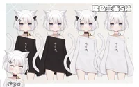 Кастомизируемая модель кошкодевочки Chikuwa-chan