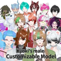 Live2D-модель Kyoki (полный рост)