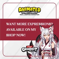 Анимированная PNGTuber-модель Kitsune Shrine Maiden