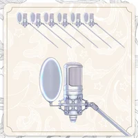 Конденсаторный микрофон с подсветкой от голоса