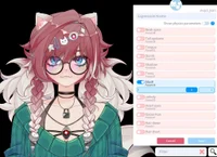 Live2D Аями: девушка-померанский шпиц с 9 переключателями и Vbridger