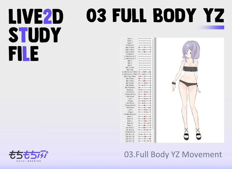 Учебный проект Live2D: Full Body YZ Movement