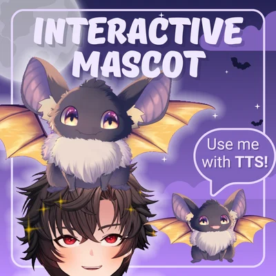 Live2D-маскот Cute Bat Mascot
