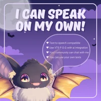 Live2D-маскот летучая мышь Cute Bat Mascot