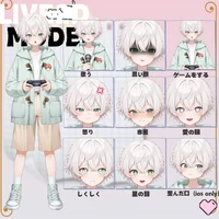 Live2D модель беловласого мальчика для VTube Studio