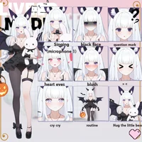 Live2D-модель Black & White Succubus