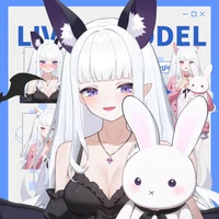 Live2D-модель Black & White Succubus