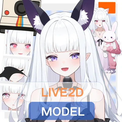 Live2D-модель Black & White Succubus