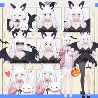 Live2D-модель Black & White Succubus