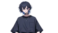 Live2D-модель Black-haired boy
