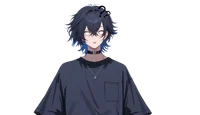 Live2D-модель Black-haired boy