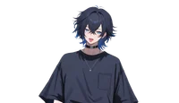 Live2D-модель Black-haired boy