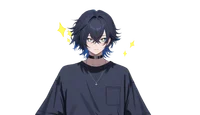 Live2D-модель Black-haired boy