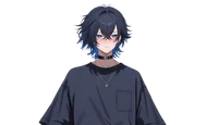 Live2D-модель Black-haired boy