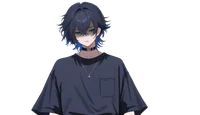 Live2D-модель Black-haired boy