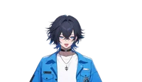 Live2D-модель Black-haired boy