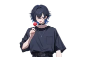 Live2D-модель Black-haired boy