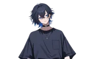 Live2D-модель Black-haired boy
