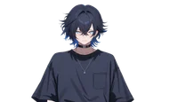 Live2D-модель Black-haired boy