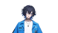 Live2D-модель Black-haired boy