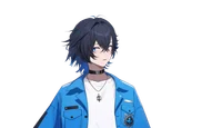 Live2D-модель Black-haired boy