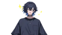 Live2D-модель Black-haired boy