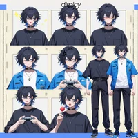 Live2D-модель Black-haired boy