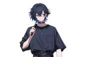 Live2D-модель Black-haired boy