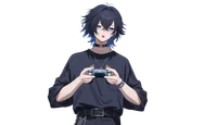 Live2D-модель Black-haired boy