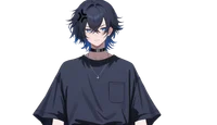 Live2D-модель Black-haired boy