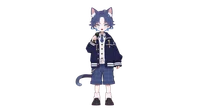 Live2D-модель мальчика-котика Blue cat boy