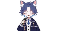 Live2D-модель мальчика-котика Blue cat boy