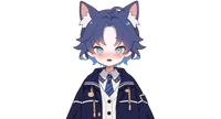 Live2D-модель мальчика-котика Blue cat boy
