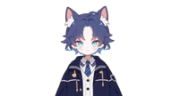 Live2D-модель мальчика-котика Blue cat boy