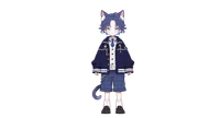 Live2D-модель мальчика-котика Blue cat boy