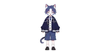 Live2D-модель мальчика-котика Blue cat boy