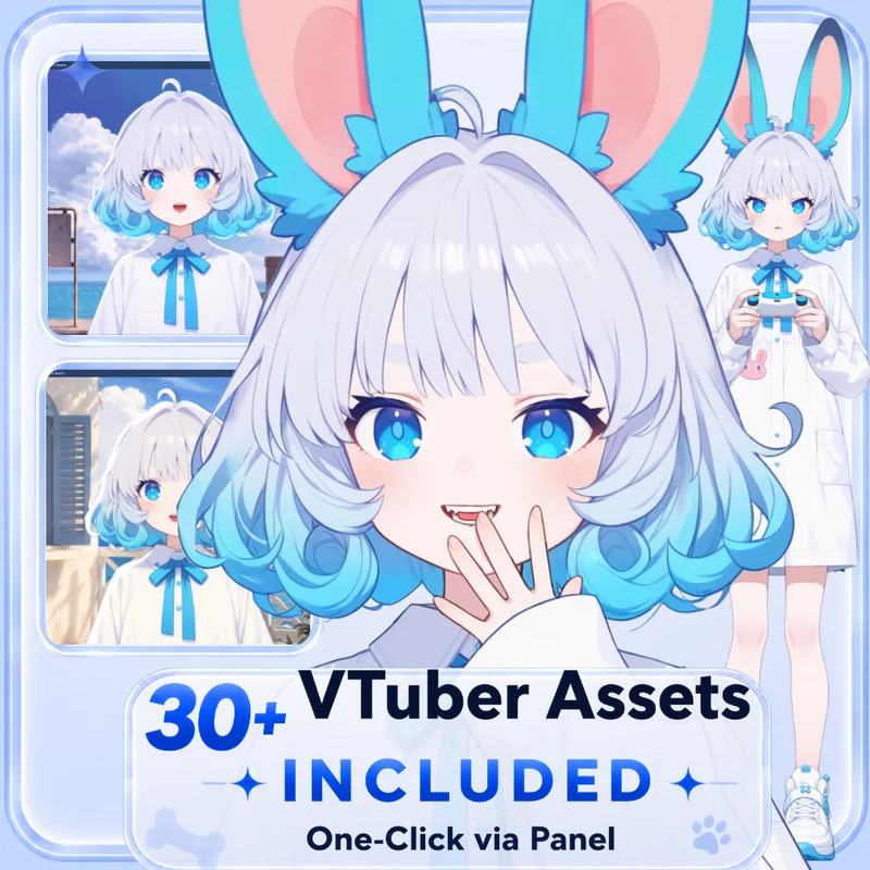 Live2D-модель Blue Moon Rabbit Girl